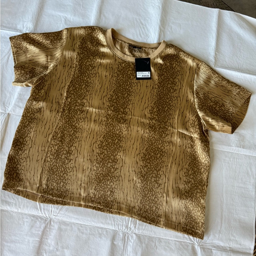 Stylish Brown Patterned Women's Top